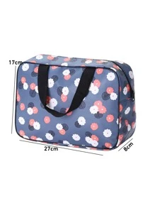 1pc Flower Print Toiletry Travel Bag - Multicolor - View 5
