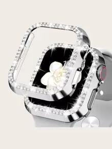 Rhinestone Decor Case Compatible With Apple Watch
