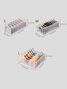 1 hộp đựng đồ lót, tủ quần áo tất nữ loại ngăn kéo, đồ lót áo ngực, hộp đựng lưới dày, đồ trang trí Halloween, trang phục Halloween, đồ trang trí mùa thu, đồ trang trí lễ hội - Màu be - Xem 3