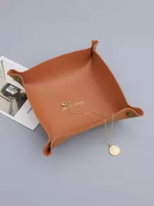 1pc Letter Graphic Jewelry Tray - Orange - View 1