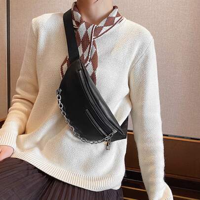 Chain Decor Bum Bag