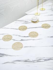 6pcs Hollow Insulation Pad - Gold - View 1