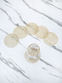 6pcs Hollow Insulation Pad - Gold - View 2