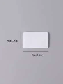 5pcs Non-slip Fixed Sticker, Rectangle Shaped Sticky Hook Loop Fastener For Sofa - White - View 5