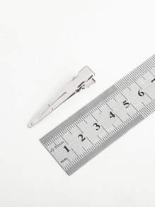 30pcs/80pcs Set Simple Metal BB Hair Clips, Minimalist Fashionable Casual Daily Claw Clips Hair Claws Hair Barrettes, School Stuff, Hair Accessories, Head Accessories, Hair Accessories For Women - Silver - View 3