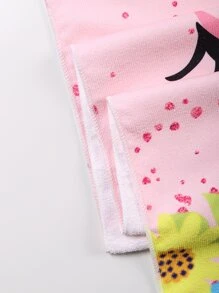 獨角獸印花沙灘巾