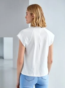 MOTF PREMIUM RAGLAN SLEEVE T-SHIRT - White - View 2