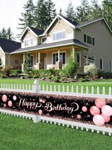 1pc Birthday Party Banner - Multicolor - View 2