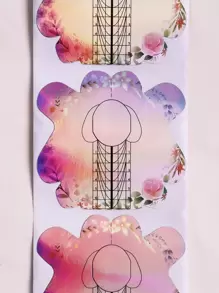 100 件指甲延长指南纸样、美甲用品、美甲工具、美甲工具、返校、指甲、按压指甲用美甲工具 - 彩色 - 查看 4