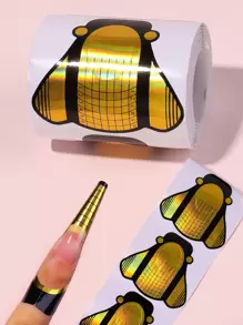 100pcs Nail Extension Guide Paper Form,Nail Supplies,Nail Tools,Nail Art Tools,Back To School,Nails,Nail Tools For Press On Nails