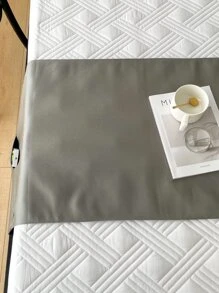 Side Pocket Design Bed Runner - Light Grey - View 6