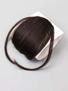 Clip In Synthetic Hair Bangs - Brown - View 4