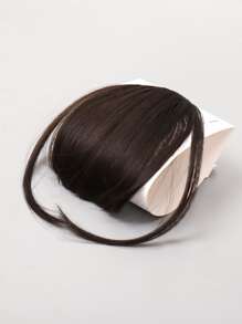 Clip In Synthetic Hair Bangs - Brown - View 5