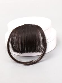 Clip In Synthetic Hair Bangs - Brown - View 6