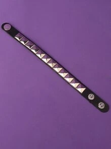 ROMWE Grunge Punk Vòng tay trang trí đính đinh tán - Nhiều màu - Xem 4