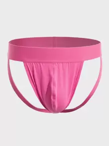 Jockstrap uni per uomo, biancheria intima sexy - Fucsia - Visualizzare 1
