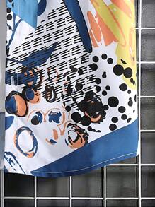 Manfinity Chillmode Men Geo Print Shirt Without Tee - Multicolor - View 6