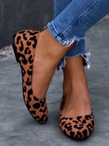 Bailarinas con estampado de leopardo de punta - Multicolor - Ver 7