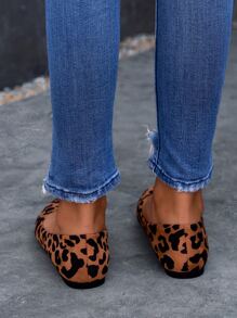 Bailarinas con estampado de leopardo de punta - Multicolor - Ver 8