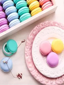 Cutie de depozitare aleatorie pentru bijuterii în formă de Macaron 2 buc