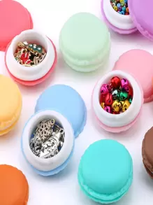 Cutie de depozitare aleatorie pentru bijuterii în formă de Macaron 2 buc