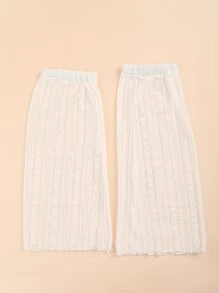 Calcetines flexible amplio unicolor - Blanco - Ver 2