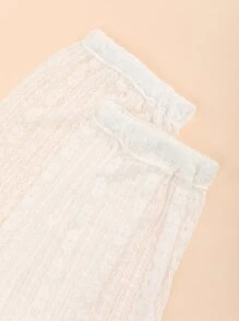 Calcetines flexible amplio unicolor - Blanco - Ver 3