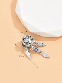 水鑽裝飾葉子墜飾DIY釘珠 - 銀色 - 查看 4