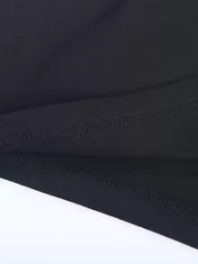 INAWLY 猫咪印花 T 恤 图案 T 恤 女式上衣 - 黑色 - 查看 5