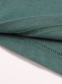 Astronaut And Planets Print Tee - Dark Green - View 6