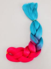 1pc Ombre Long Synthetic Hair Braid - Multicolor - View 1