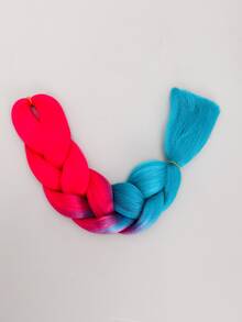 1pc Ombre Long Synthetic Hair Braid - Multicolor - View 3