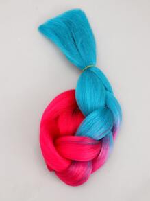 1pc Ombre Long Synthetic Hair Braid - Multicolor - View 4