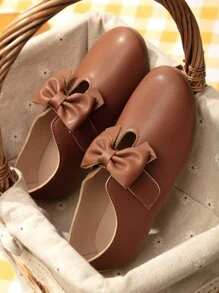 Zapatos planos con decoración de mariposa marrón para niñas - Marrón - Ver 4