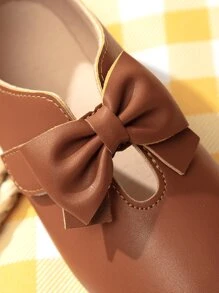 Zapatos planos con decoración de mariposa marrón para niñas - Marrón - Ver 5