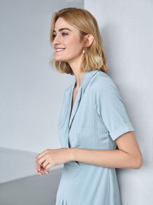 MOTF PREMIUM 飄逸下擺襯衫洋裝