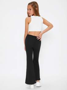 Tween Girl High Waist Flare Leg Pants