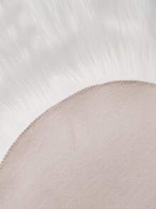 1 pièce Tapis doux tapis en peluche et shaggy pour salon et chambre à coucher, décor à la maison - Blanc - Voir 3