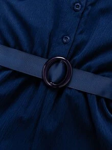 SHEIN Elladie kids 1pc Young Girl Halter Neck Sleeveless Jumpsuit With Half Placket And Elastic Waist, Summer Summer Holiday