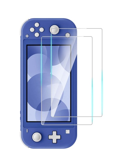 2 piezas Protector de pantalla de vidrio templado Switch Lite, minimalista y práctico