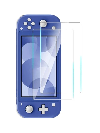 2 st Switch Lite skärmskydd i härdat glas, minimalistiskt och praktiskt