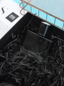 1pack/100g Gift Filler Raffia Paper,Daily Black Shredded Paper Packaging Party Gift Valentine Day - Black - View 4