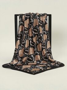 Pañuelo con estampado de piel de serpiente - Multicolor - Ver 3