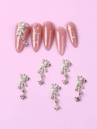 TSZS 6ピース クマ形 ネイルパーツ | SHEIN JAPAN