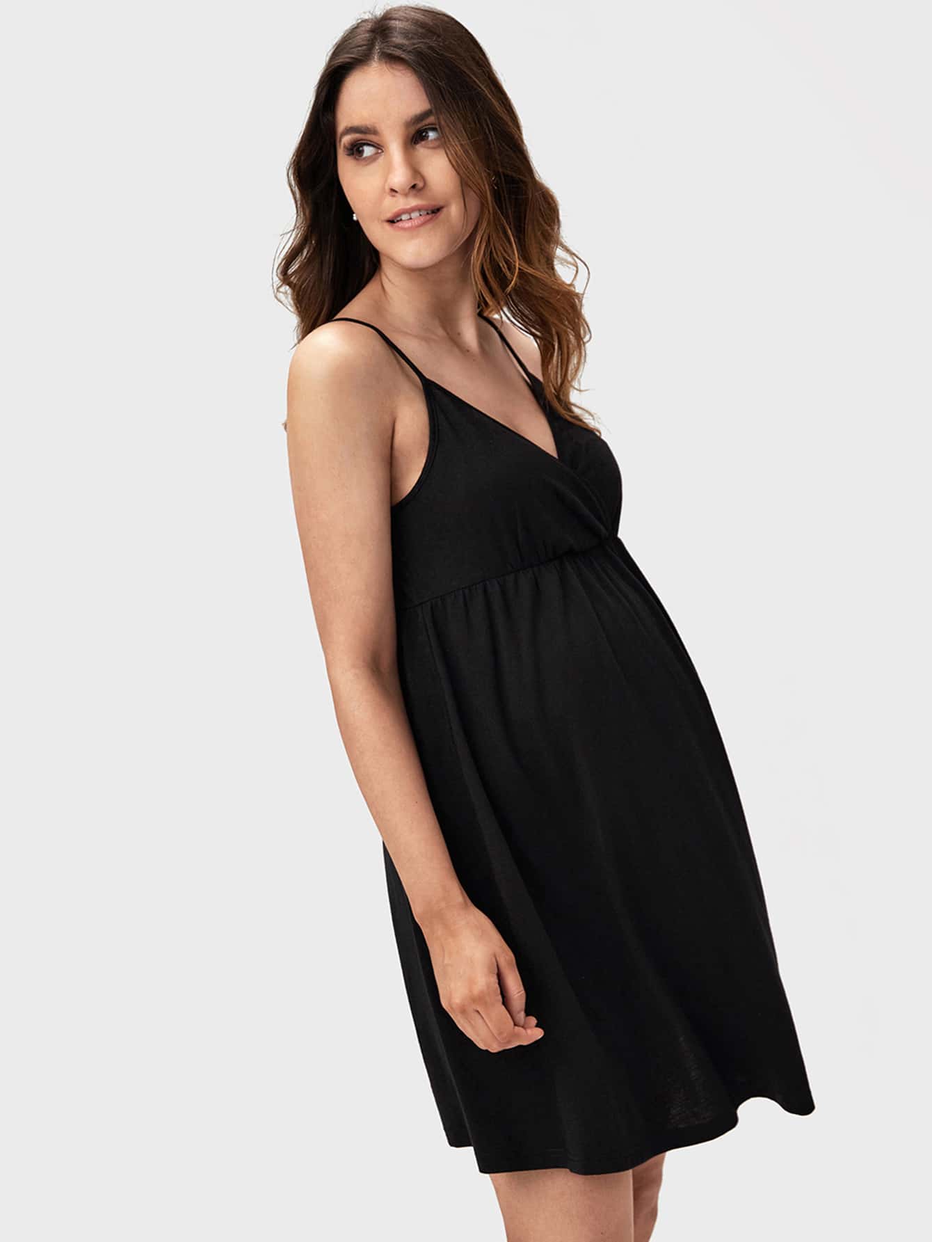 SHEIN Sjal Slätt Enkel Mom Loungewear - Svart - Visa 3