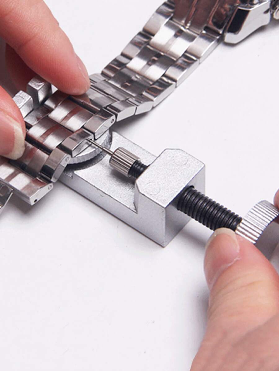 1pc Alloy Watch Disassembler, Iron Alloy Watch Bracelet Pin Remover, Adjuster, Strap Removal Tool For Home - Multicolor - View 1