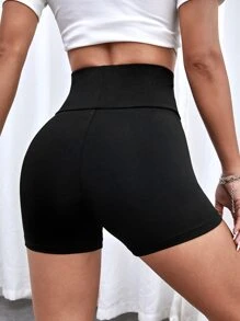 Muchica 字母補丁細節寬腰帶騎行褲