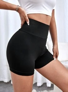 Muchica 字母補丁細節寬腰帶騎行褲