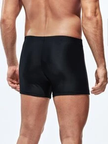 Manfinity Men Polka Dot Print Swim Shorts - Black - View 2
