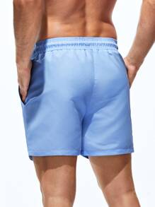 Manfinity KASUA Men Solid Swim Trunks Basic Plain  Pool Shorts For Vacation